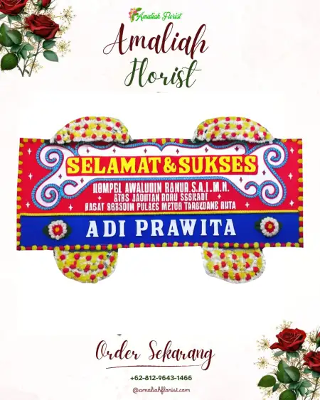 Papan Bunga Ucapan Selamat Lebaksiu